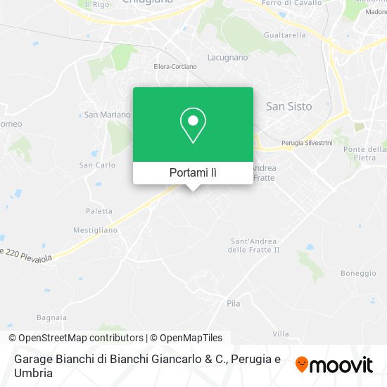 Mappa Garage Bianchi di Bianchi Giancarlo & C.