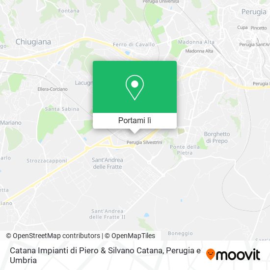 Mappa Catana Impianti di Piero & Silvano Catana