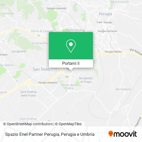 Mappa Spazio Enel Partner Perugia