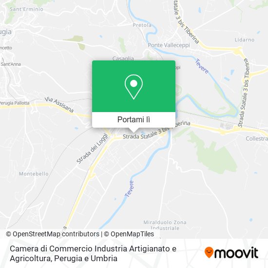 Mappa Camera di Commercio Industria Artigianato e Agricoltura