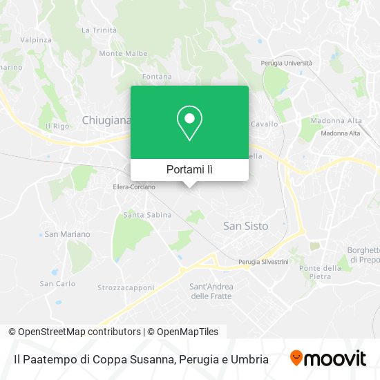 Mappa Il Paatempo di Coppa Susanna