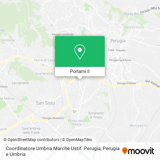 Mappa Coordinatore Umbria Marche Ustif. Perugia
