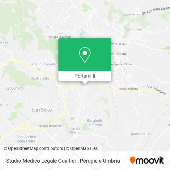 Mappa Studio Medico Legale Gualtieri