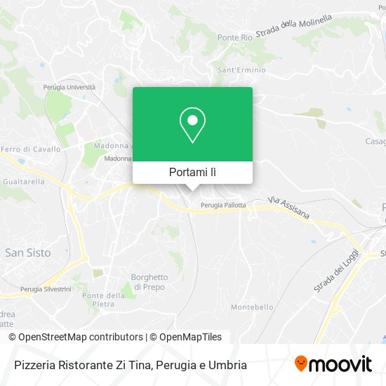 Mappa Pizzeria Ristorante Zi Tina