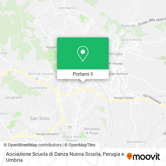 Mappa Aociazione Scuola di Danza Nuova Scuola