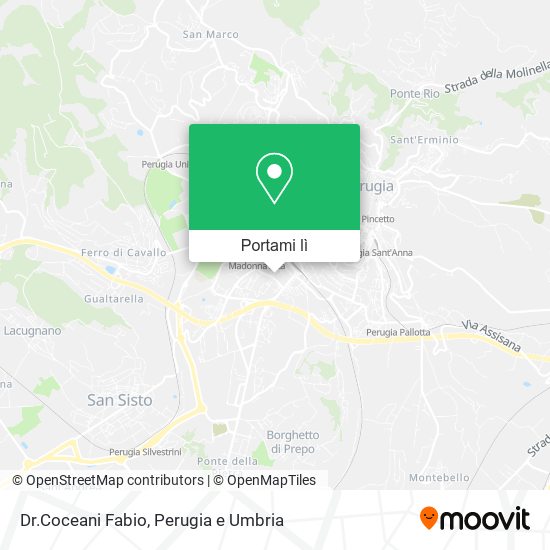 Mappa Dr.Coceani Fabio