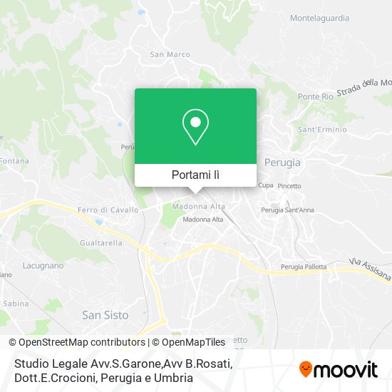 Mappa Studio Legale Avv.S.Garone,Avv B.Rosati, Dott.E.Crocioni