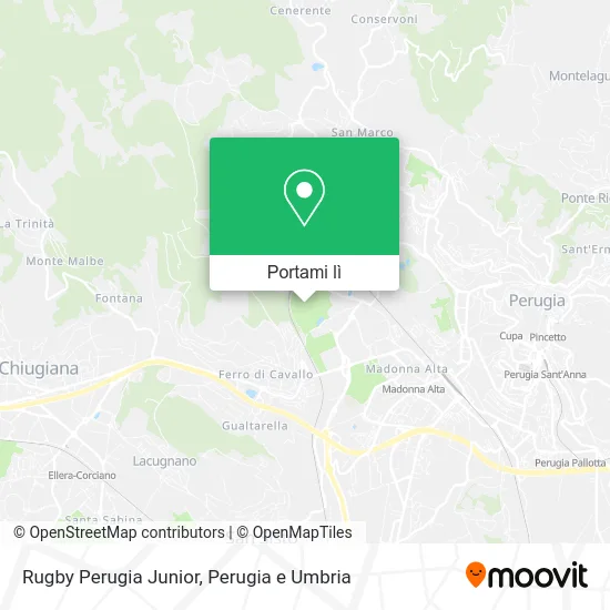 Mappa Rugby Perugia Junior