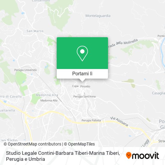 Mappa Studio Legale Contini-Barbara Tiberi-Marina Tiberi