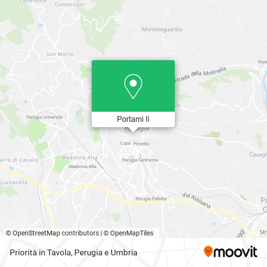 Mappa Priorità in Tavola