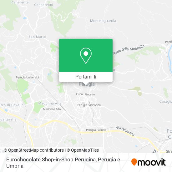 Mappa Eurochocolate Shop-in-Shop Perugina