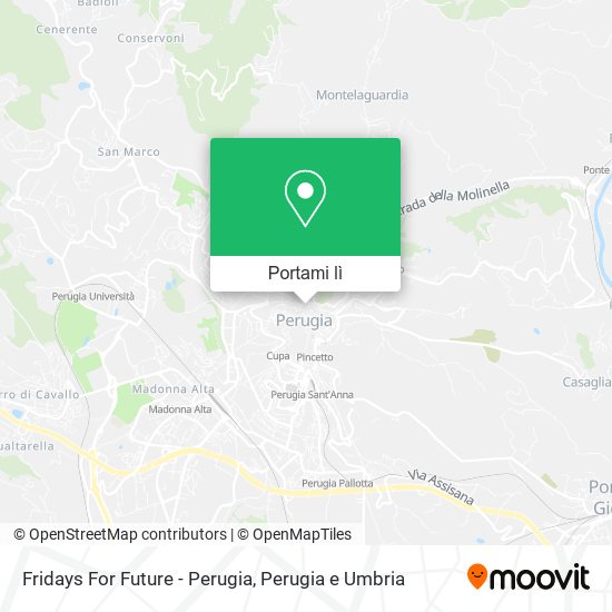 Mappa Fridays For Future - Perugia