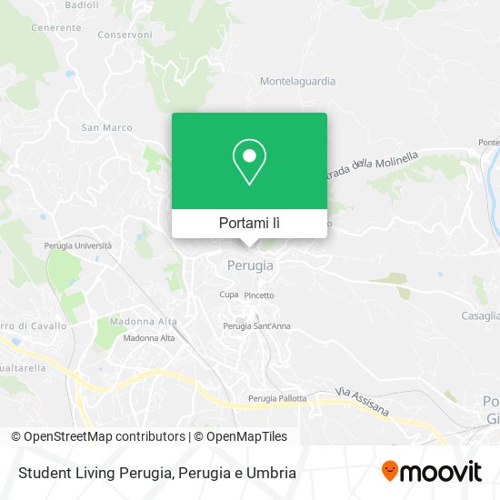 Mappa Student Living Perugia