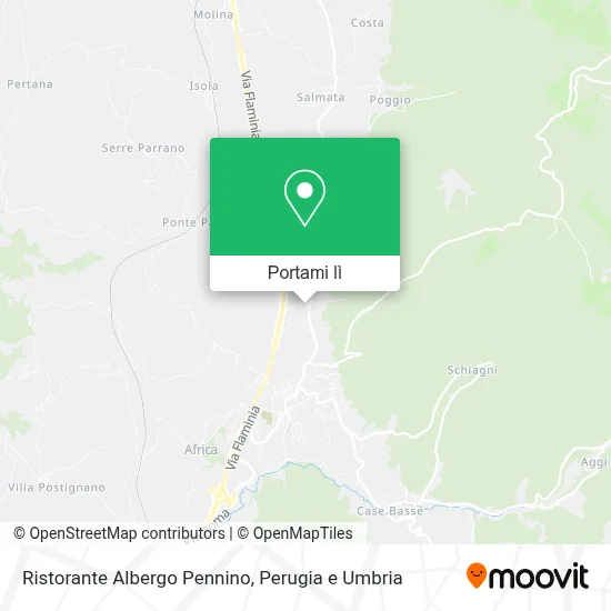 Mappa Ristorante Albergo Pennino