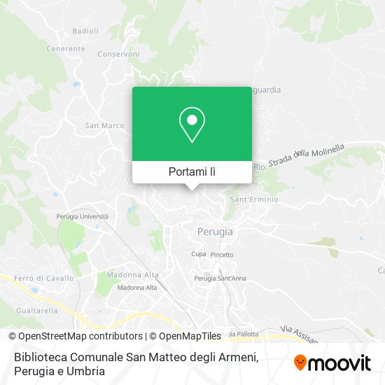 Mappa Biblioteca Comunale San Matteo degli Armeni