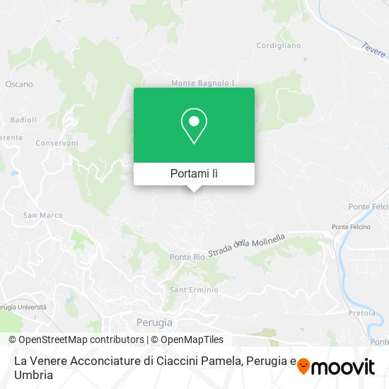 Mappa La Venere Acconciature di Ciaccini Pamela