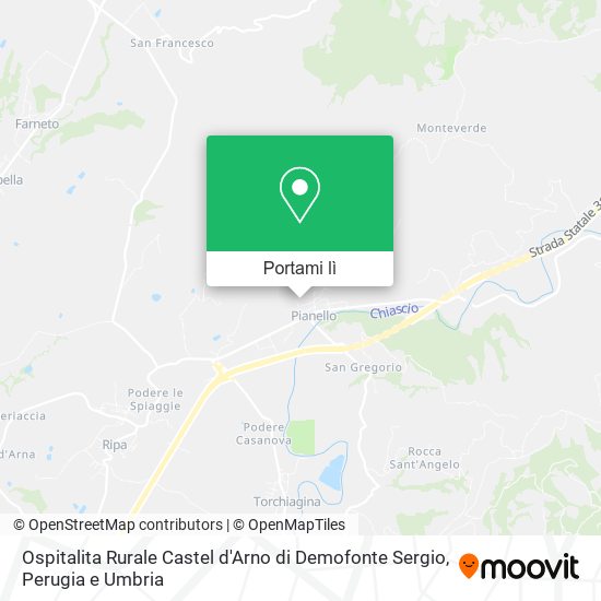 Mappa Ospitalita Rurale Castel d'Arno di Demofonte Sergio