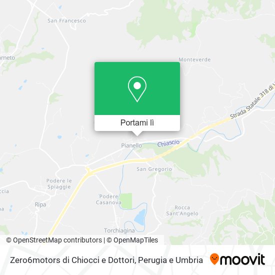 Mappa Zero6motors di Chiocci e Dottori