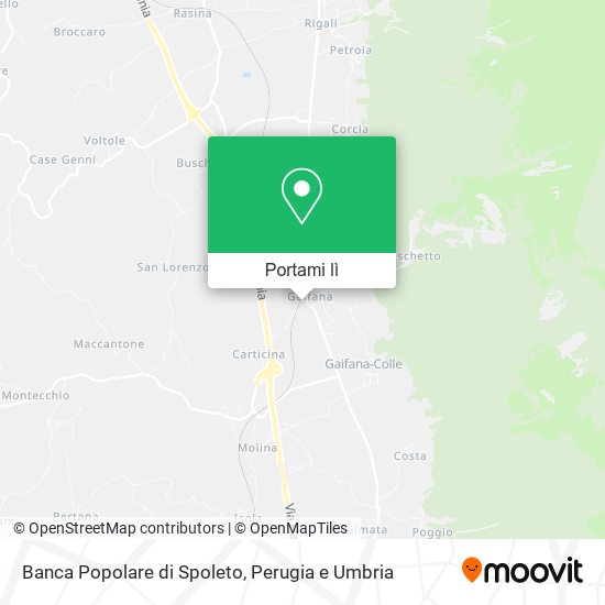 Mappa Banca Popolare di Spoleto