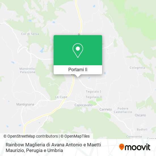 Mappa Rainbow Maglieria di Avana Antonio e Maetti Maurizio