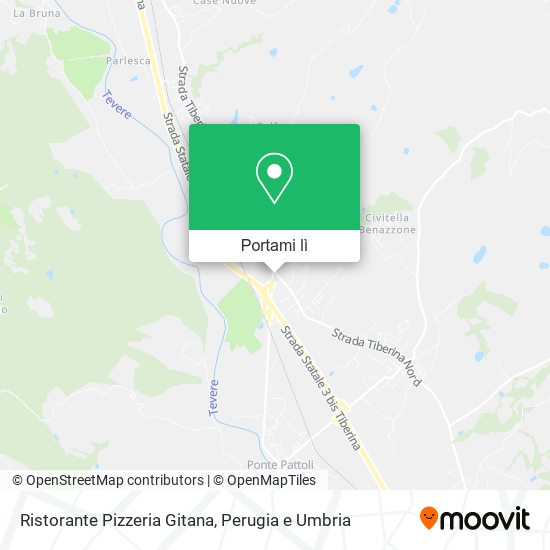 Mappa Ristorante Pizzeria Gitana