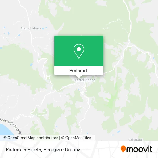 Mappa Ristoro la Pineta