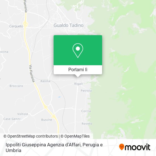 Mappa Ippoliti Giuseppina Agenzia d'Affari