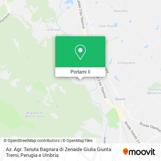 Mappa Az. Agr. Tenuta Bagnara di Zenaide Giulia Giunta Tremi