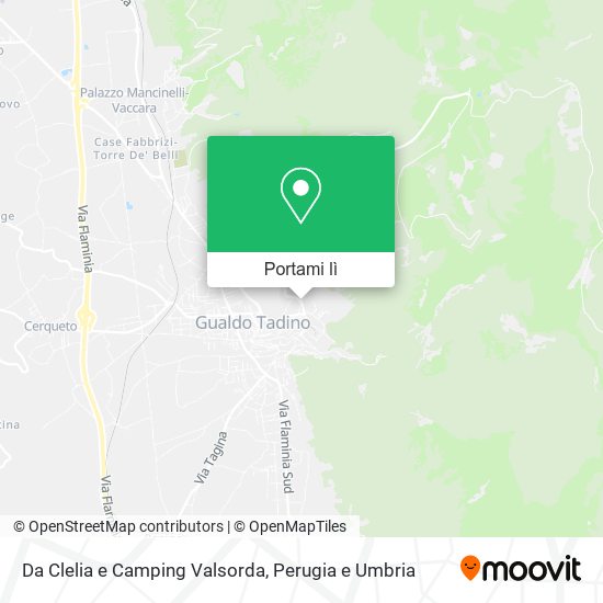 Mappa Da Clelia e Camping Valsorda