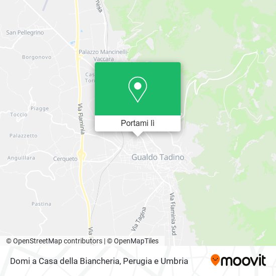 Mappa Domi a Casa della Biancheria