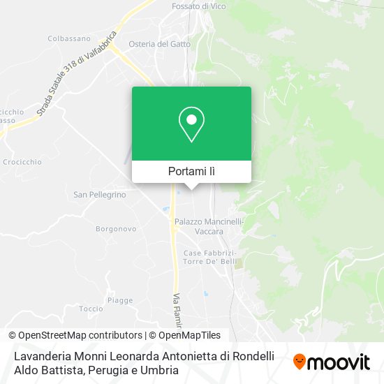 Mappa Lavanderia Monni Leonarda Antonietta di Rondelli Aldo Battista