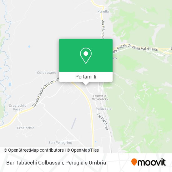 Mappa Bar Tabacchi Colbassan