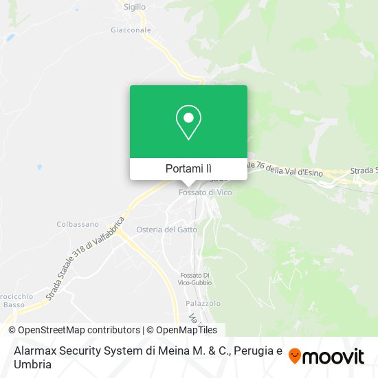 Mappa Alarmax Security System di Meina M. & C.