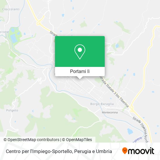Mappa Centro per l'Impiego-Sportello
