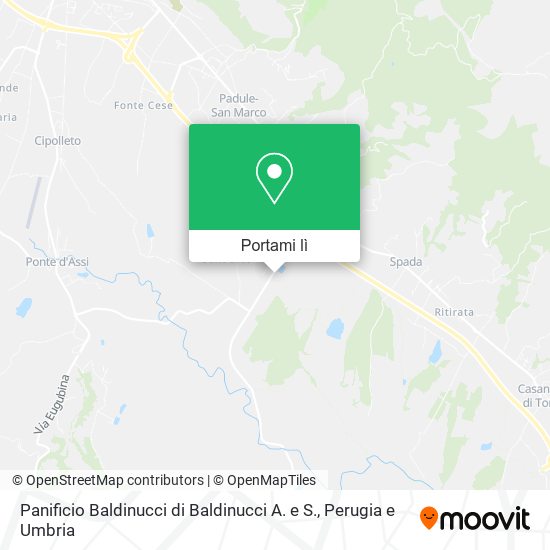 Mappa Panificio Baldinucci di Baldinucci A. e S.