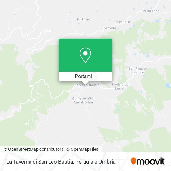 Mappa La Taverna di San Leo Bastia