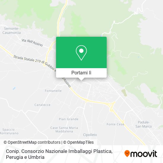 Mappa Conip. Consorzio Nazionale Imballaggi Plastica