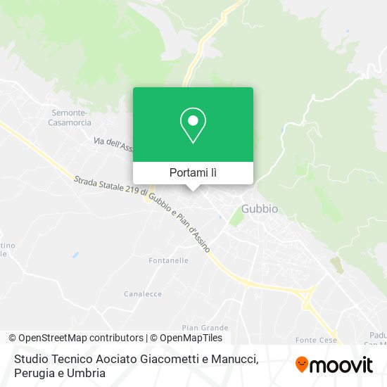 Mappa Studio Tecnico Aociato Giacometti e Manucci