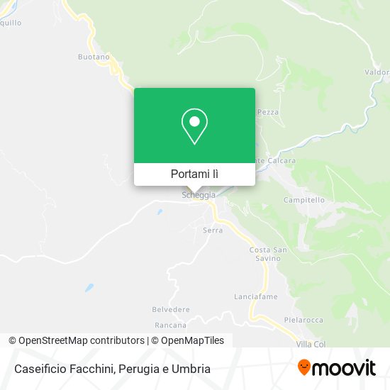 Mappa Caseificio Facchini