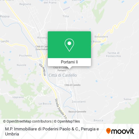 Mappa M.P. Immobiliare di Poderini Paolo & C.