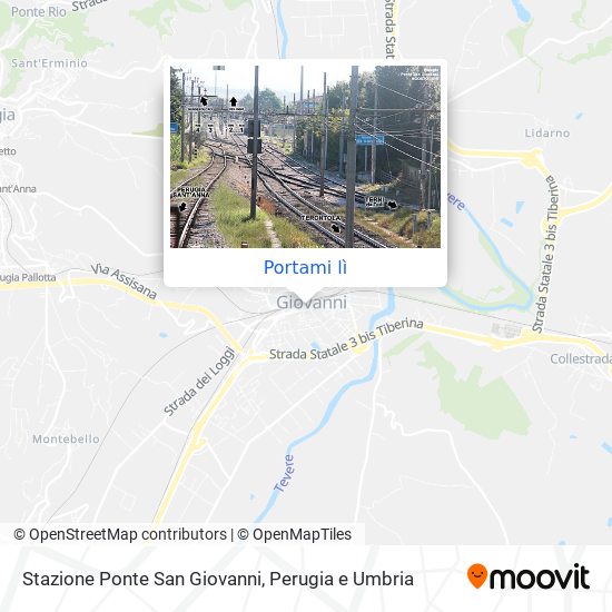 Mappa Stazione Ponte San Giovanni