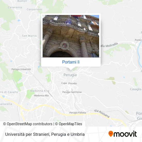 Mappa Università per Stranieri