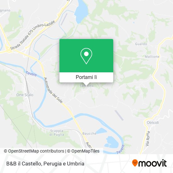 Mappa B&B il Castello