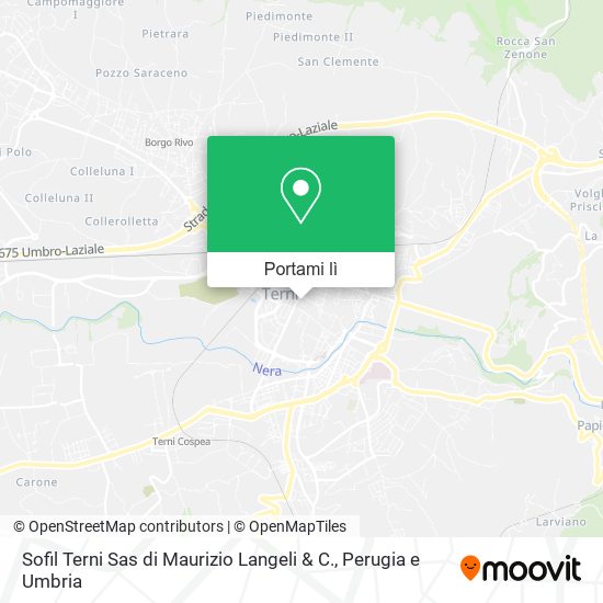Mappa Sofil Terni Sas di Maurizio Langeli & C.