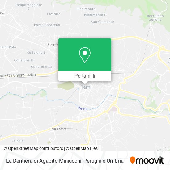 Mappa La Dentiera di Agapito Miniucchi