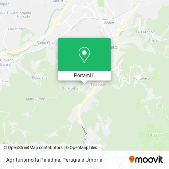 Mappa Agriturismo la Paladina