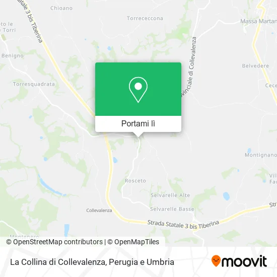Mappa La Collina di Collevalenza