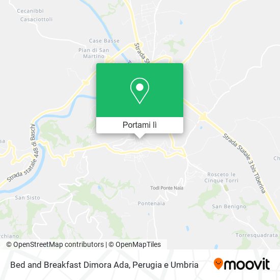 Mappa Bed and Breakfast Dimora Ada