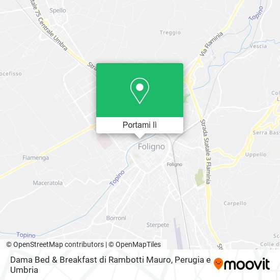 Mappa Dama Bed & Breakfast di Rambotti Mauro
