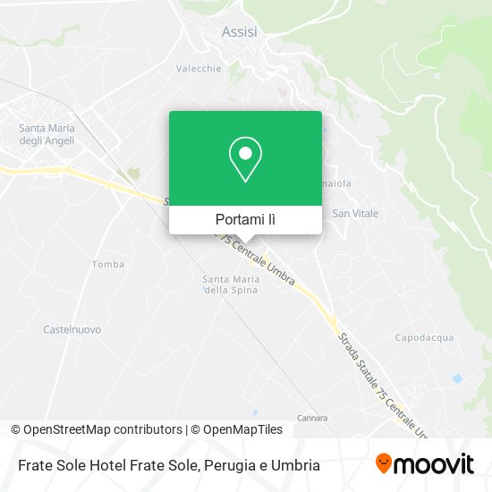 Mappa Frate Sole Hotel Frate Sole